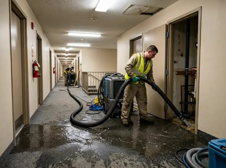 multi-unit-apartment-hallway-f-005 — frequently asked questions, Emergency Burst Pipe Water Extraction & Removal in Woodvill…